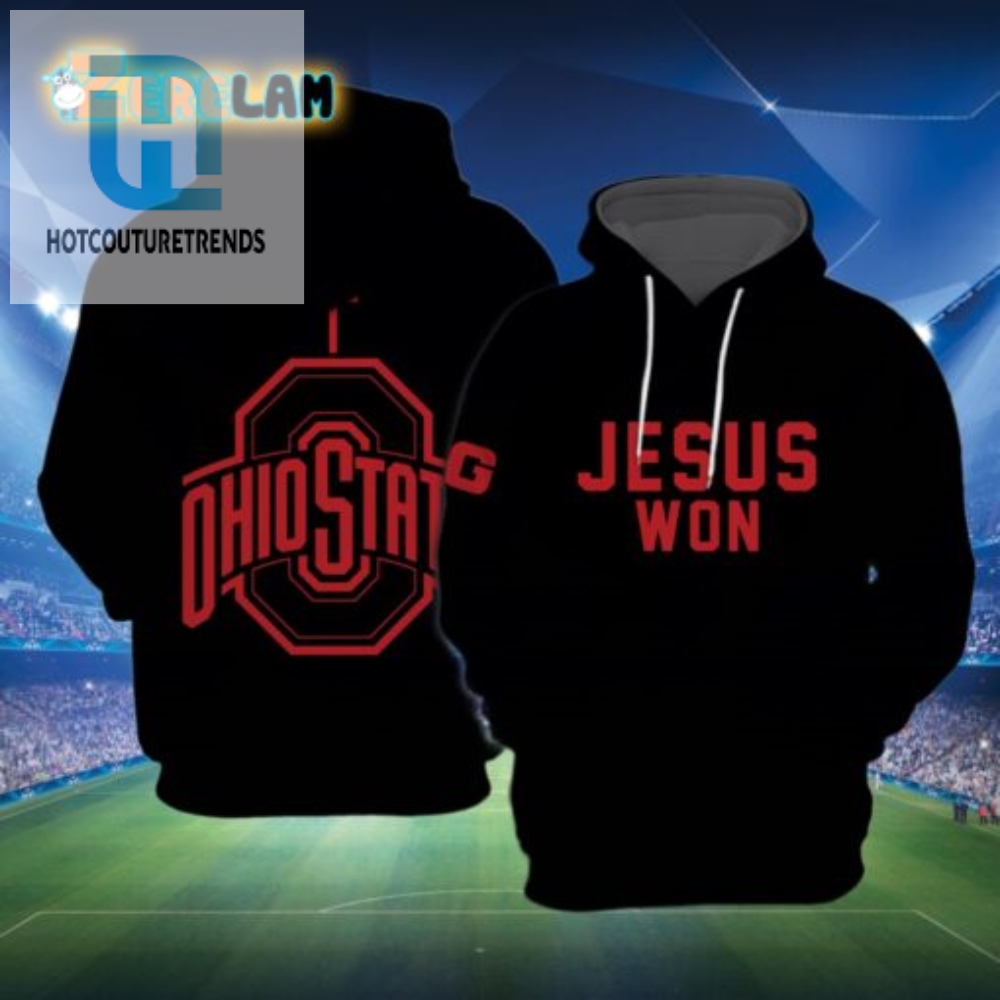 Jesus Won 2024 Ohio State Hoodie  Divine Victory Apparel