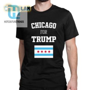 Wave Trump Support With A Chicago Twist Funny Flag Shirt hotcouturetrends 1 1