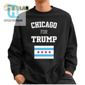 Wave Trump Support With A Chicago Twist Funny Flag Shirt hotcouturetrends 1 2