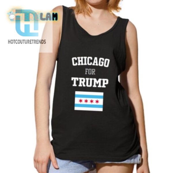 Wave Trump Support With A Chicago Twist Funny Flag Shirt hotcouturetrends 1 4