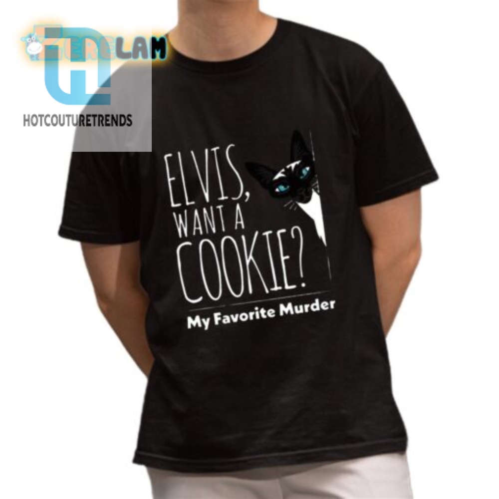 Quirky Elvis Cookie Shirt For True Crime Fans  Get Yours