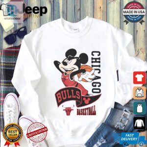 Dunk Like Mickey Comical Chicago Bulls Tshirt hotcouturetrends 1 1