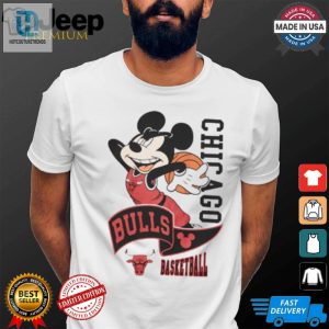 Dunk Like Mickey Comical Chicago Bulls Tshirt hotcouturetrends 1 2