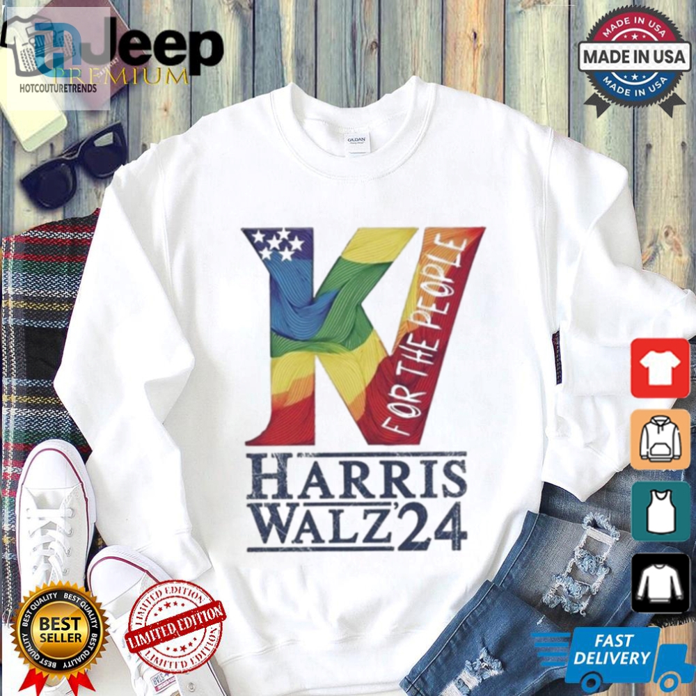 Race For Laughs Official Harris Walz 24 Racerback Tee