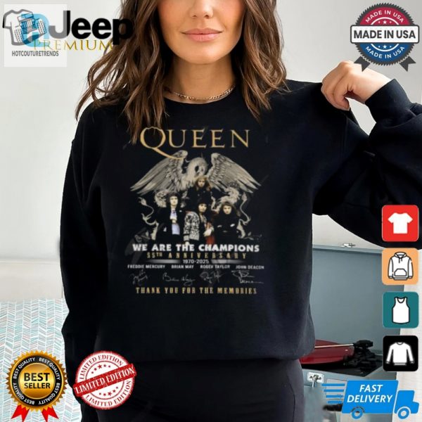 55Th Anniversary Queen Tee Lol We Are The Champions hotcouturetrends 1