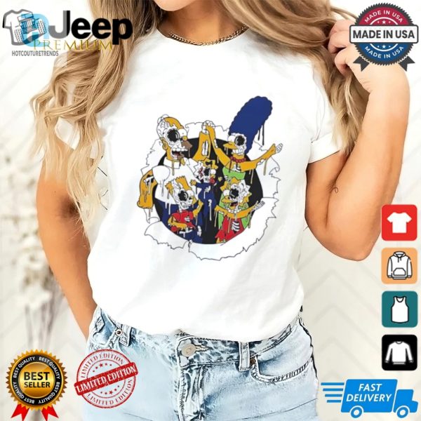 Funny Unique The Simpsons Zombie Characters Shirt hotcouturetrends 1 1