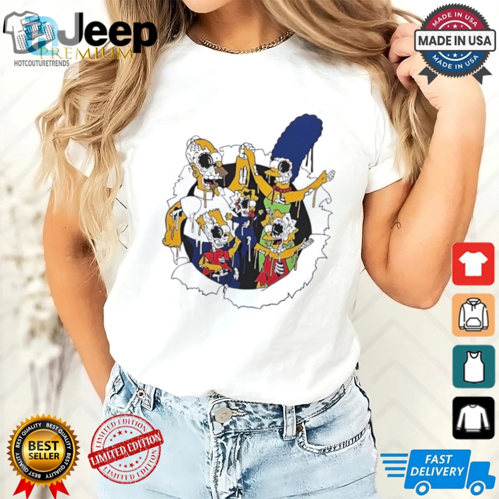 Funny  Unique The Simpsons Zombie Characters Shirt