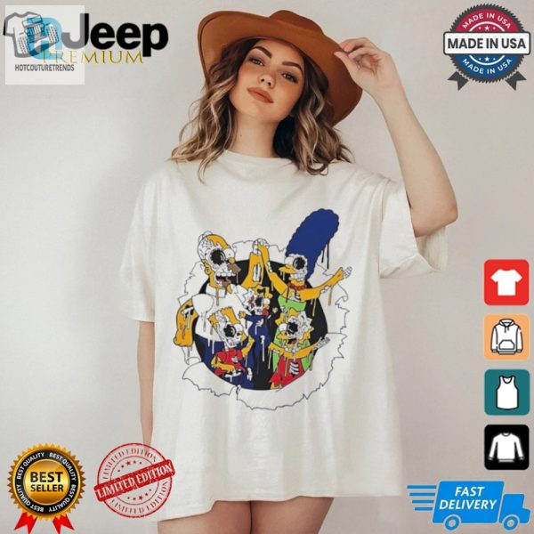 Funny Unique The Simpsons Zombie Characters Shirt hotcouturetrends 1 2