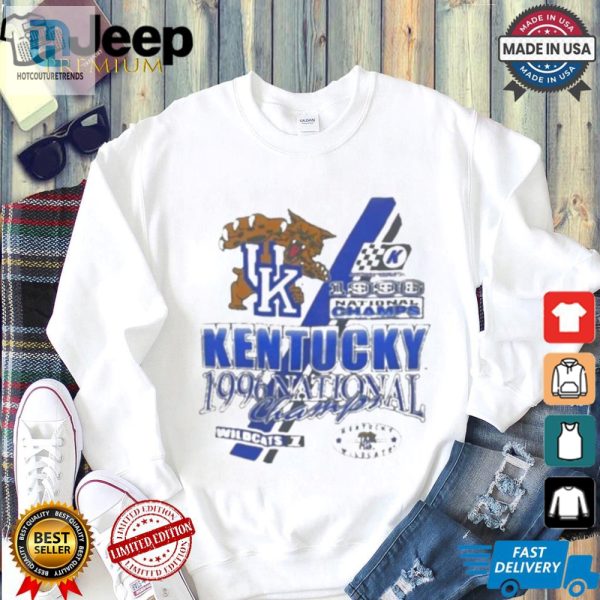 Rock 90S Nostalgia Kentucky Wildcats 96 Champ Shirt hotcouturetrends 1 1