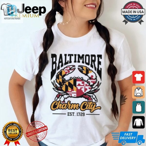 Get Charm City Laughs Funny Baltimore 1729 Logo Tee hotcouturetrends 1 1