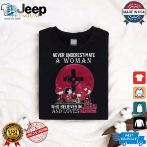 Funny Peanuts Shirt Jesus Woman Wisconsin Badgers Love hotcouturetrends 1 2