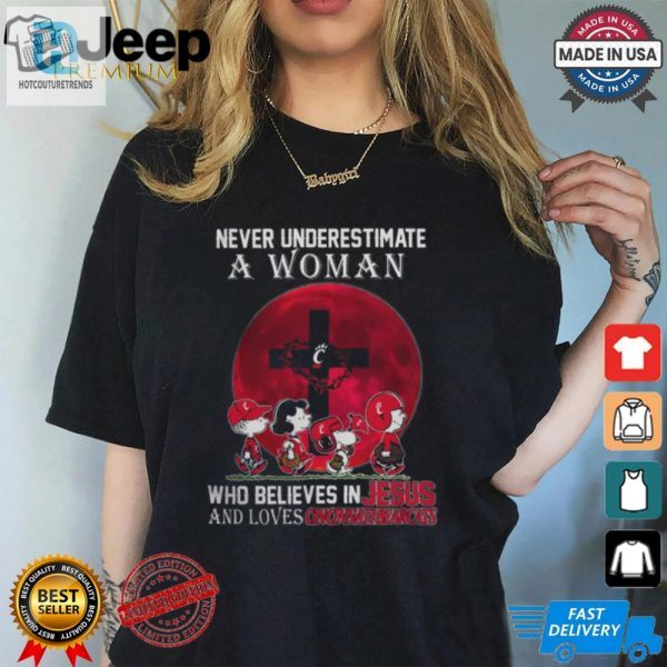 Funny Peanuts Jesus Bearcats Womens Shirt Unique Gift hotcouturetrends 1