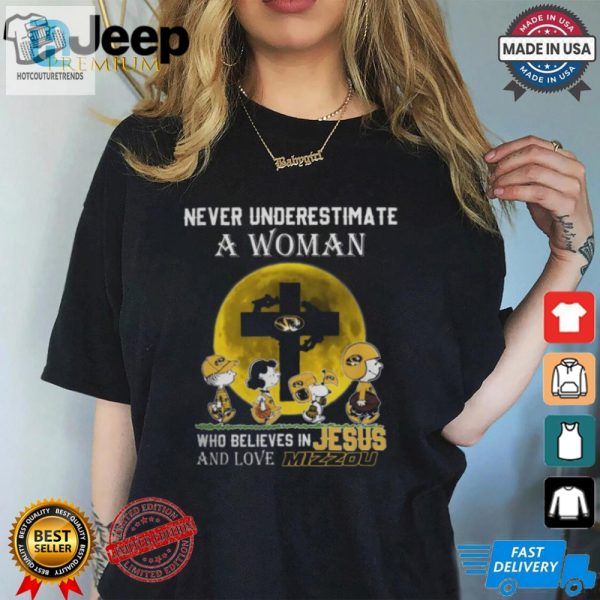 Funny Peanuts Jesus Missouri Tigers Womens Tee hotcouturetrends 1