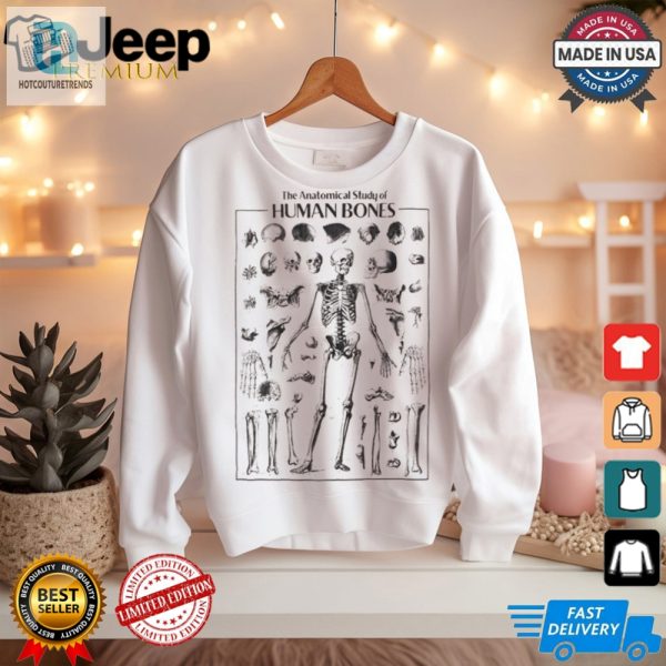 Funny Human Bones Tee Unique Anatomy Chart Tshirt hotcouturetrends 1 2