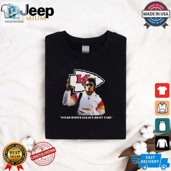 Score With Patrick Mahomes Wear White Cleats Shirt hotcouturetrends 1 2