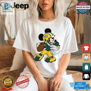 Cheesehead Charm Funny Green Bay Packers Mickey Tee hotcouturetrends 1 1