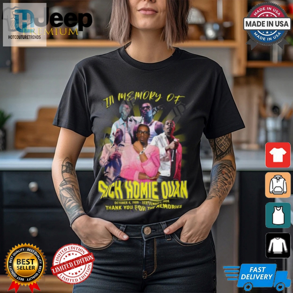 Rip Rich Homie Quan Tshirt Hilariously Memorable Tribute