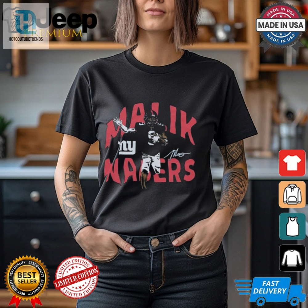 Rock Malik Nabers Giants Tee  Perfect For Ny Fans With Flair