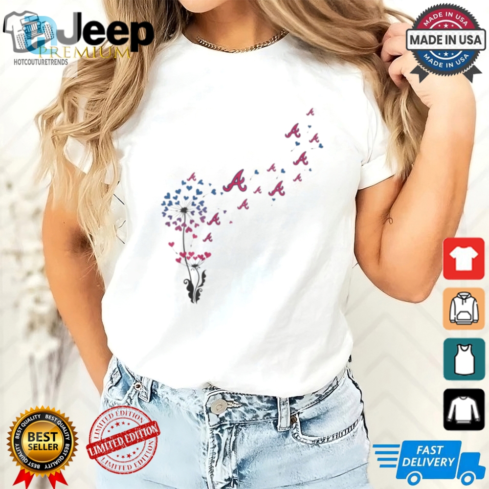 Bloom With Braves Pride Hilarious Atlanta Braves Flower Shirt