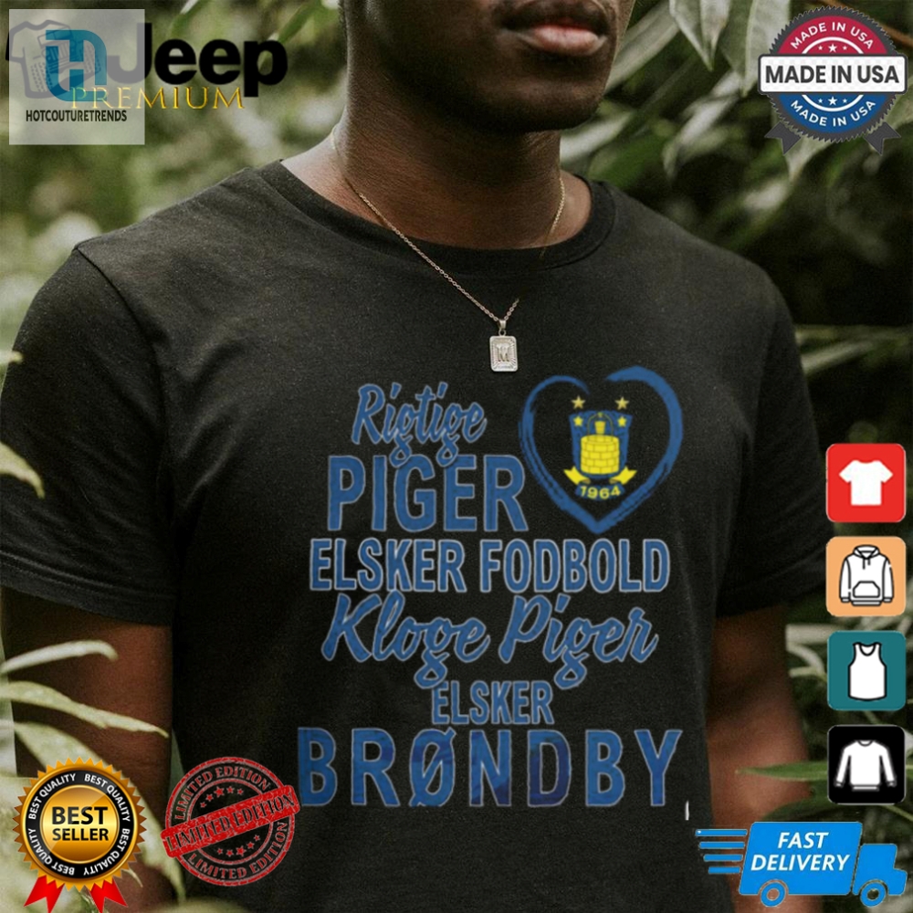 Smart Girls Love Brøndby Shirt  Funny  Unique Football Tee