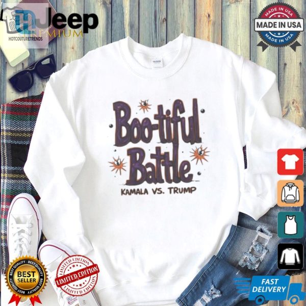 Boo Tiful Battle Kamala Vs Trump Halloween 24 Tshirt Fun hotcouturetrends 1 1