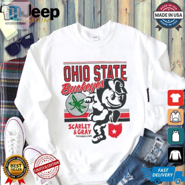 Get Sacked In Style Retro Ohio State Brutus Tee hotcouturetrends 1 1