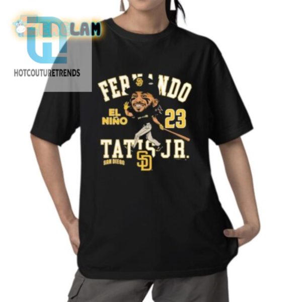 Get Laughs With Fernando Tatis Jr. El Nino Caricature Shirt hotcouturetrends 1