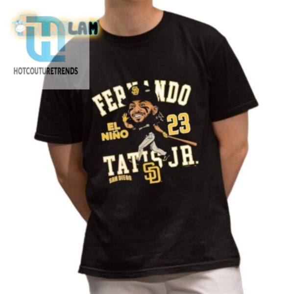 Get Laughs With Fernando Tatis Jr. El Nino Caricature Shirt hotcouturetrends 1 1