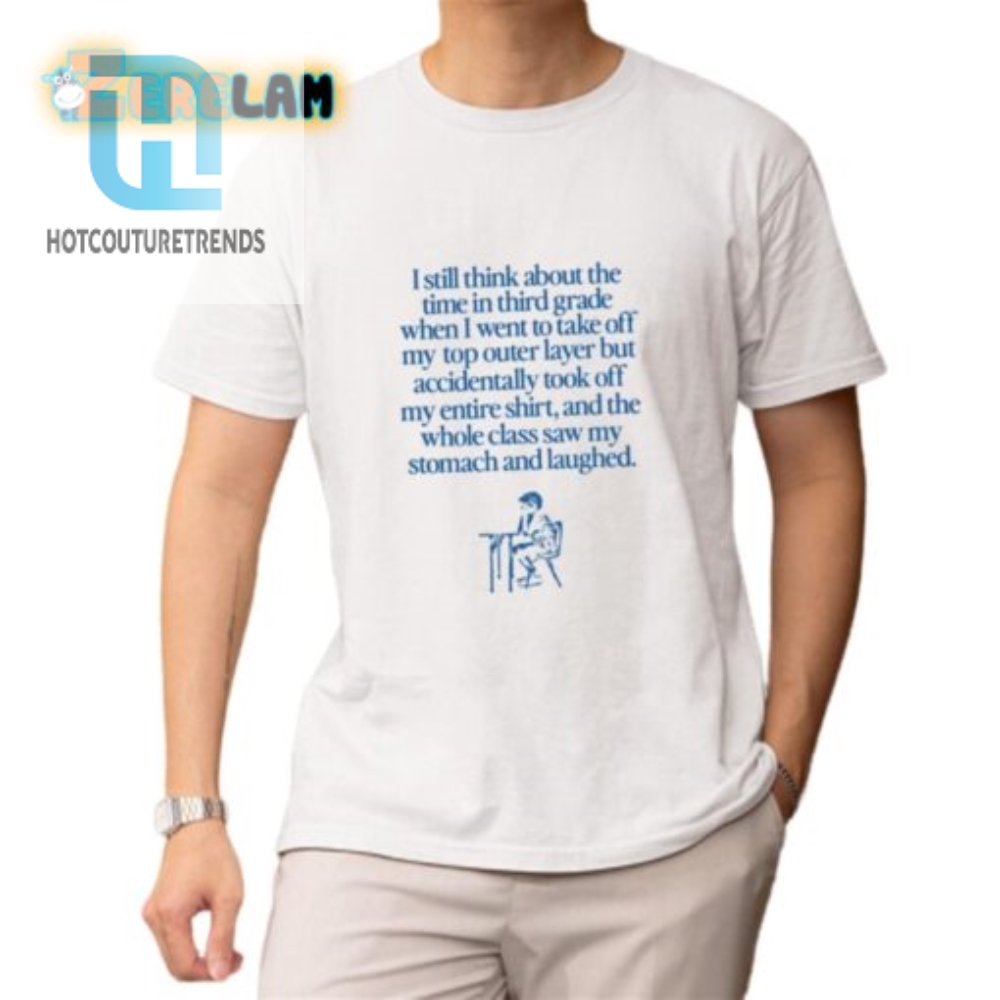 Accidentally Shirtless In Class Hilarious Tee For Sale