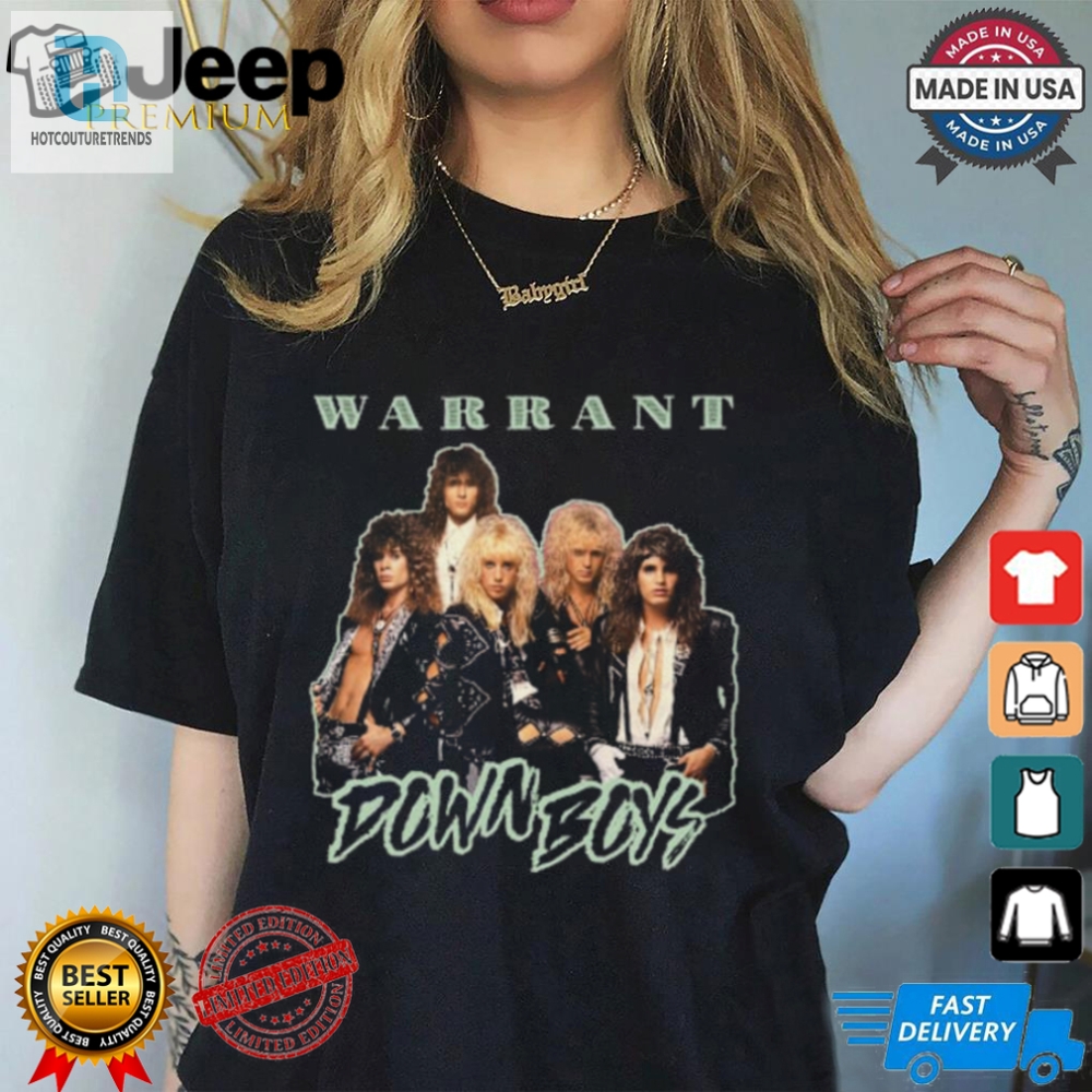 Warrant Tshirt Rock Out With Legal Humor  Unique Style