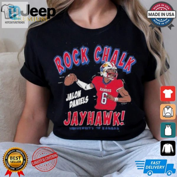 Rock Chalk With Jalon Fun Kansas Jayhawks Tee hotcouturetrends 1 2