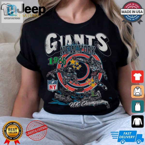 Score Big Laughs With Giants Ny Champion Tee hotcouturetrends 1 2