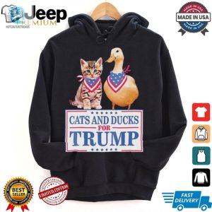 Quirky Cats Ducks For Trump 2024 Tee Purrfectly Unique hotcouturetrends 1 2