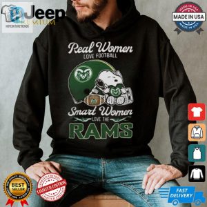 Smart Women Love Football Funny Snoopy Rams 2024 Shirt hotcouturetrends 1 3