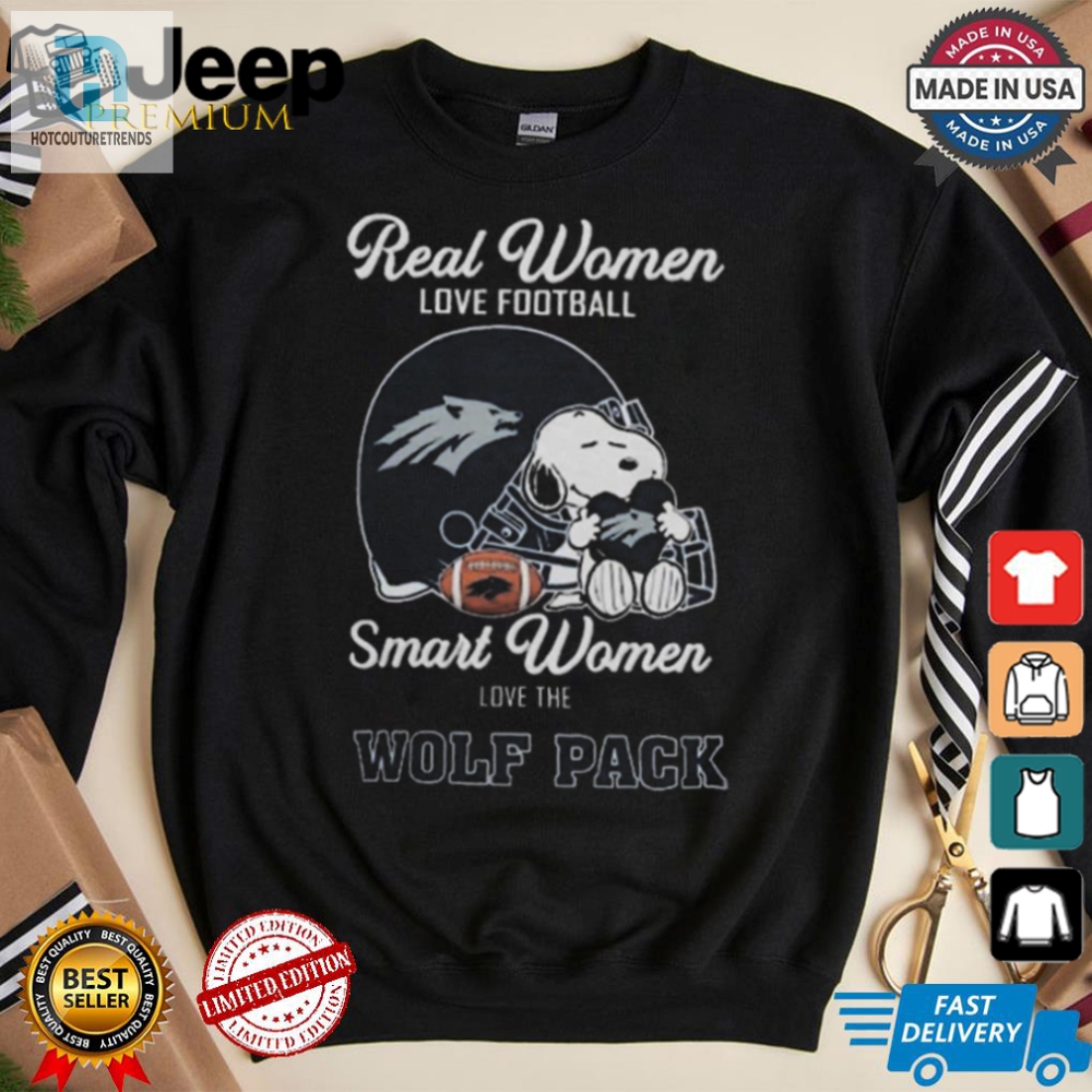 Smart Women Love Football  Snoopy X Nevada Shirt 2024