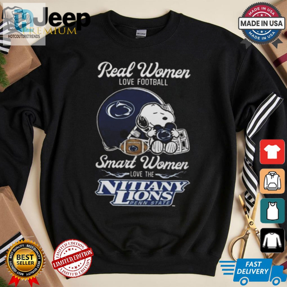 Smart Women Snoopy  Nittany Lions 2024 Shirt