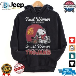 Real Women Love Football Funny Usc Trojans Snoopy Shirt hotcouturetrends 1 2