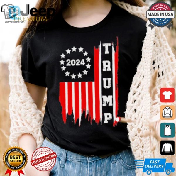 Vintage Trump 2024 Tee Funny Patriotic Distressed Flag hotcouturetrends 1