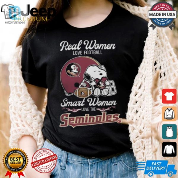 Real Women Love Football Florida State X Snoopy 2024 Tee hotcouturetrends 1