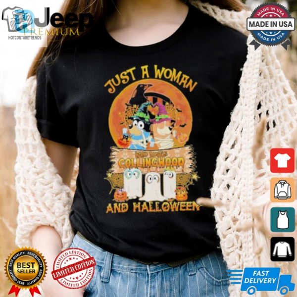 Funny Bluey Womans Collingwood Magpies Halloween Shirt hotcouturetrends 1