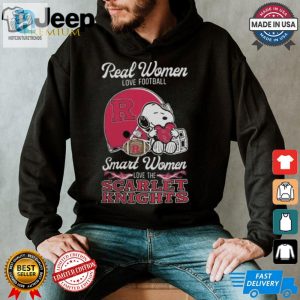 Smart Real Women Love Snoopy Rutgers Football 2024 Tee hotcouturetrends 1 3