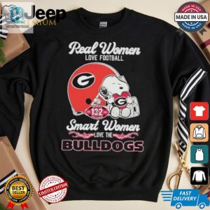 Smart Women Love Bulldogs Snoopy Football Shirt Fun Unique hotcouturetrends 1 1