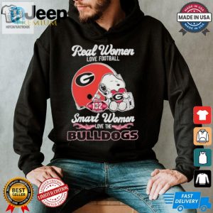 Smart Women Love Bulldogs Snoopy Football Shirt Fun Unique hotcouturetrends 1 3