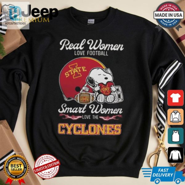 Funny Iowa State X Snoopy Tee Real Smart Women Love Football hotcouturetrends 1 1