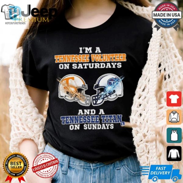 Double Duty Tennessee Vols Titans Helmet Shirt Funny hotcouturetrends 1