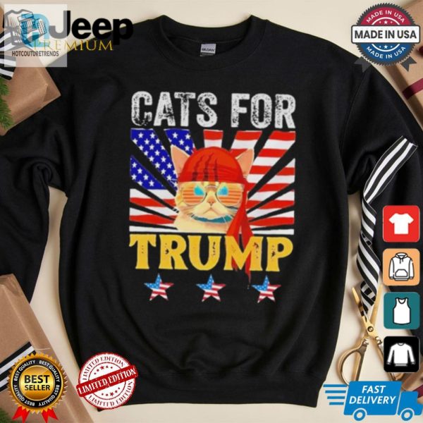 Funny Trump 2024 Cat Design Tshirt Unique Comical Tee hotcouturetrends 1 1