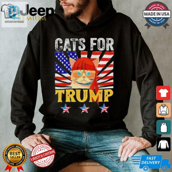 Funny Trump 2024 Cat Design Tshirt Unique Comical Tee hotcouturetrends 1 3