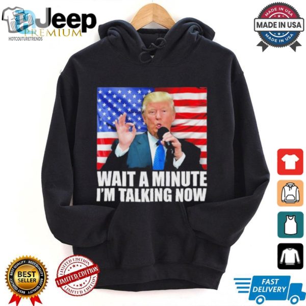 Funny Wait A Minute Im Talking Trump 2024 Debate Tshirt hotcouturetrends 1 2