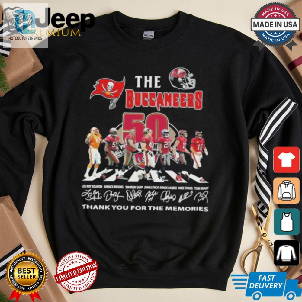 Celebrate 50 Years Of Buccaneers Wins  Unique  Funny Tee