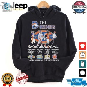 Funny Thank You Denver Broncos Memory Tshirt Unique Style hotcouturetrends 1 2